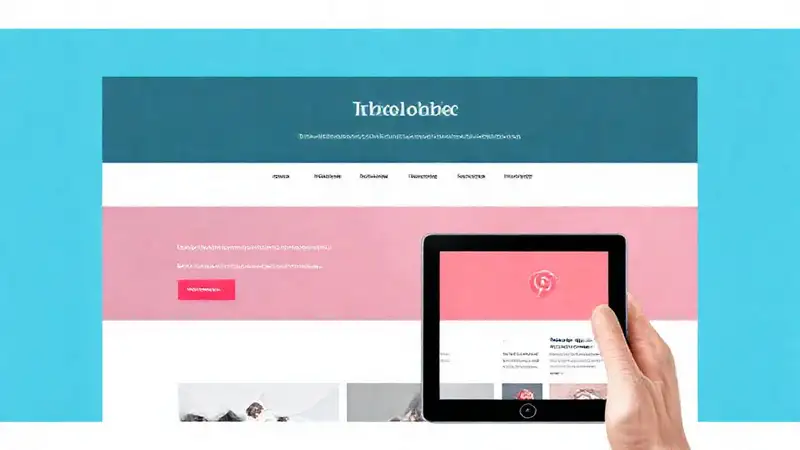 A modern website mockup engages users