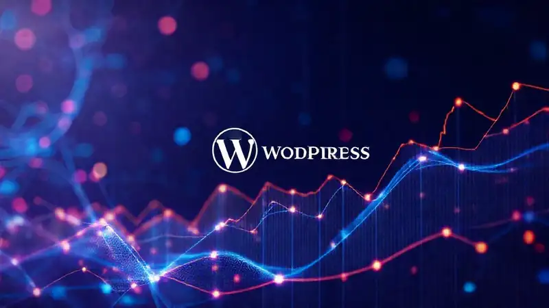 A vibrant, rising data visualization design