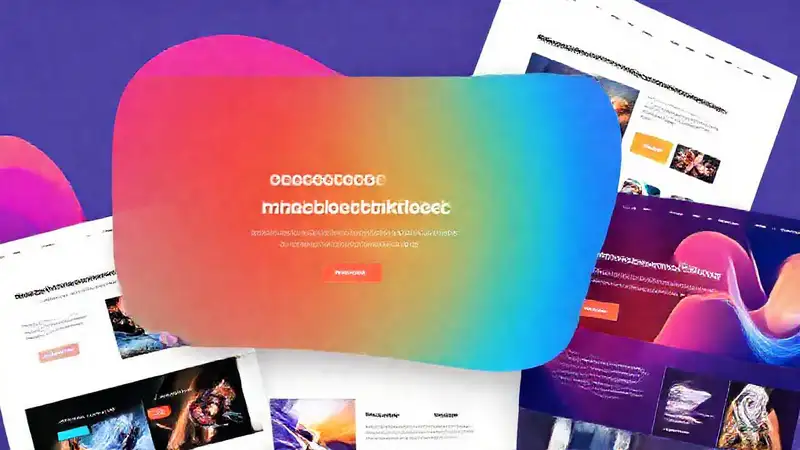 A visually engaging digital marketing interface