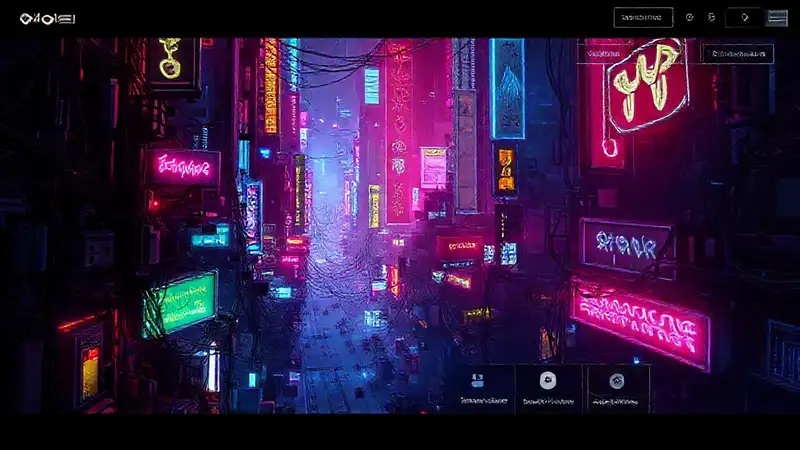Neon city showcases a digital membership