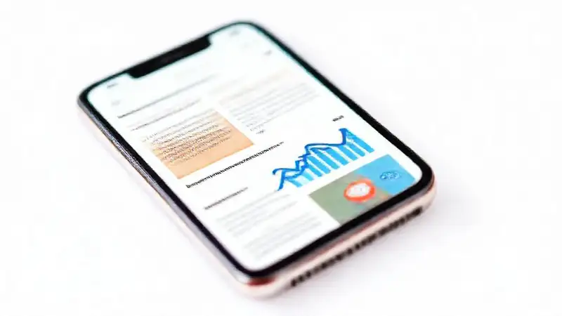 A stylish app displays rising digital trends
