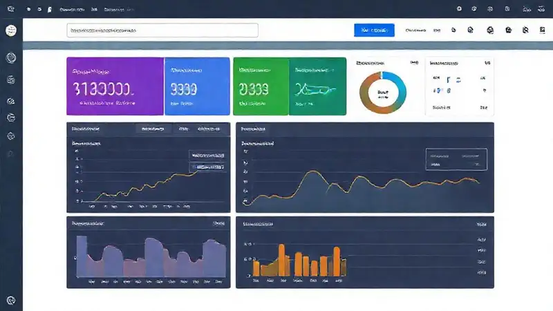 A professional website displays analytics data