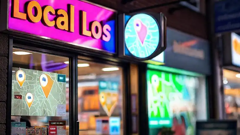 Bright storefronts promote attractive deals confidently