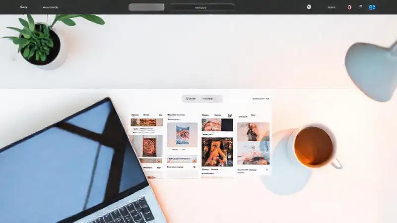 A minimalist Pinterest board exudes calm