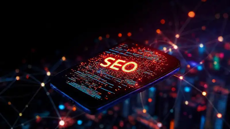 A vibrant digital network illuminates the future