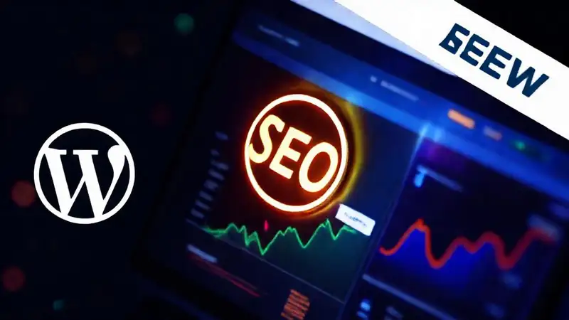 A modern website showcases SEO success