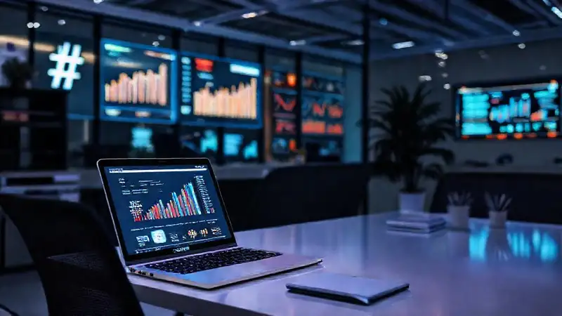 A modern office utilizes digital strategy