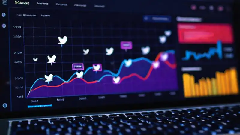 A modern dashboard tracks social engagement