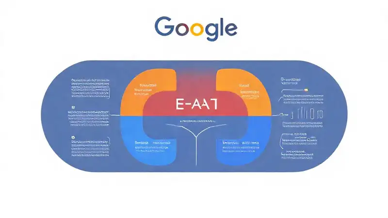 A bright infographic visualizes SEO strategy