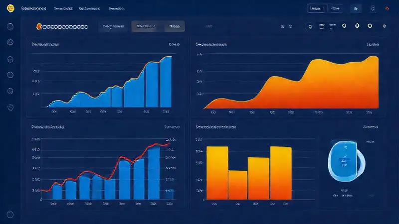 The e-commerce dashboard visually tracks growth