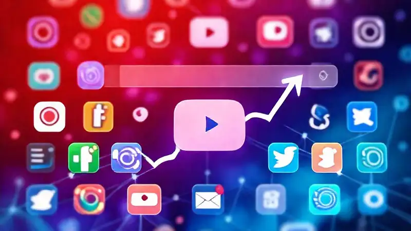 A vibrant network displays rising trends