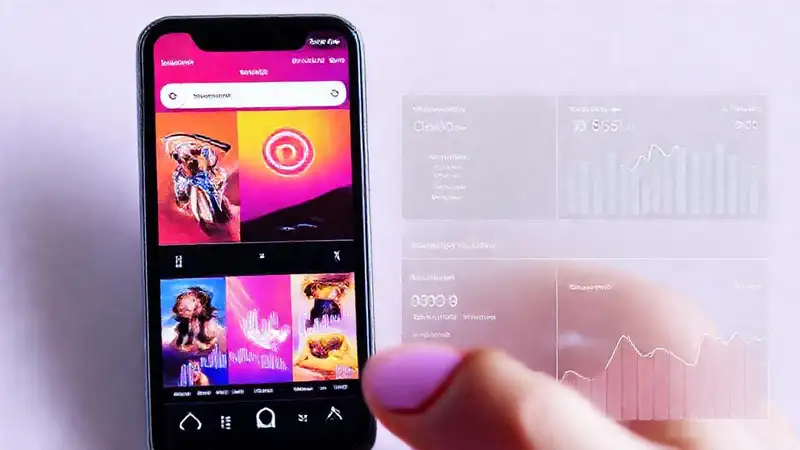 Instagram presents data through engaging visuals