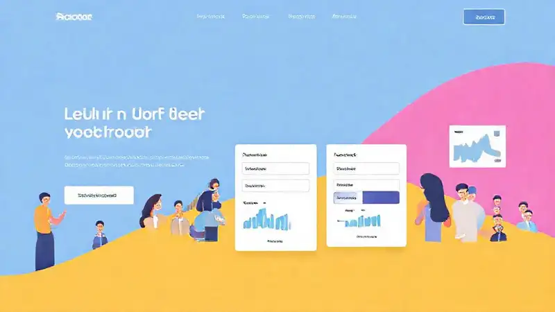 A vibrant website promotes signup and engagement