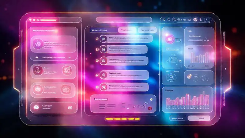 A modern chatbot boasts a vibrant interface