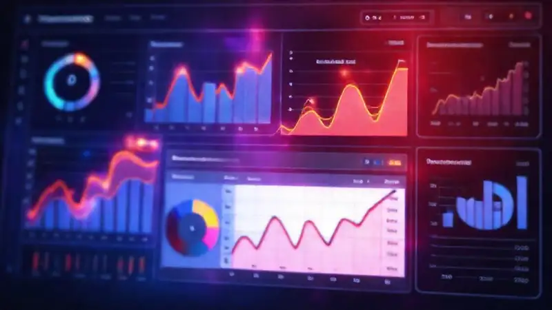 A modern dashboard displays key data