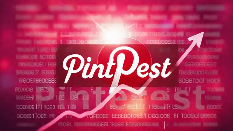 A vibrant pin promotes trending social media