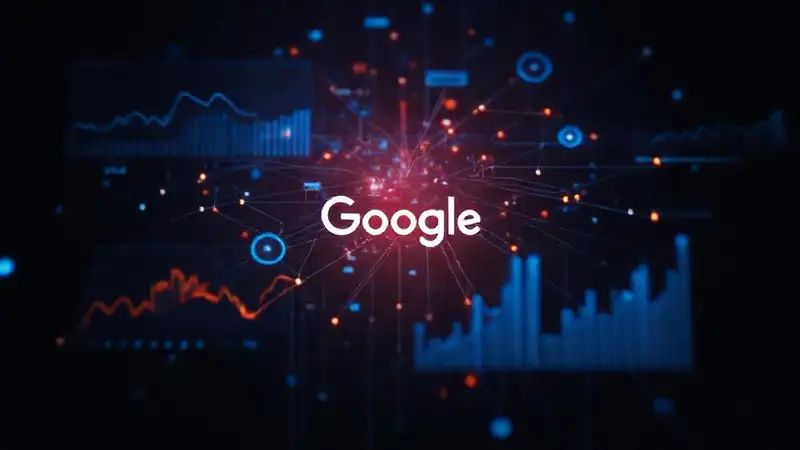 A futuristic visualization presents insightful data