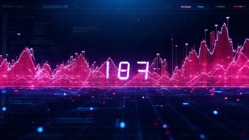 A frantic dashboard displays complex data