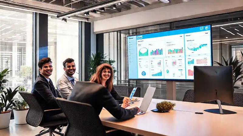 A modern team uses Zoho CRM