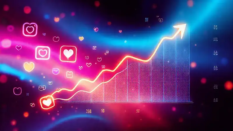 Instagram presents a vibrant, dynamic data display