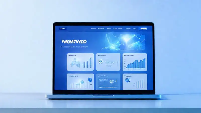 A sleek website displays data visually