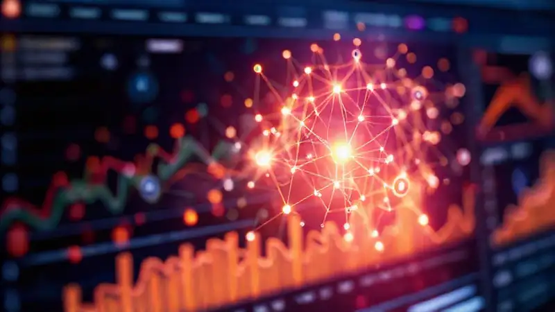 A vibrant visualization showcases connected business growth