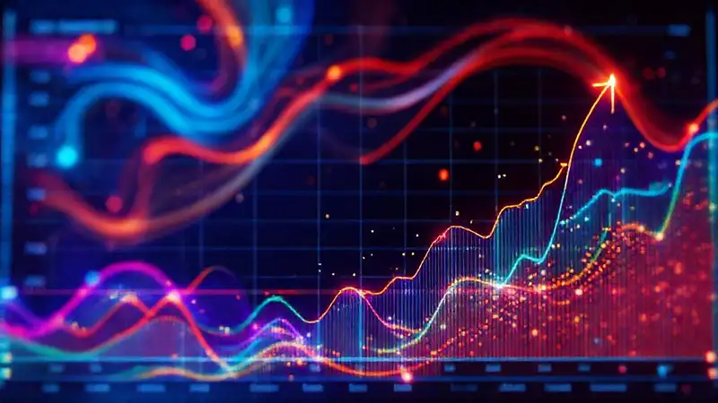 Data visualization signifies digital success and engagement