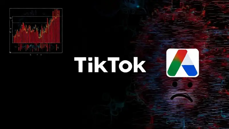 Digital chaos reflects financial uncertainty visually