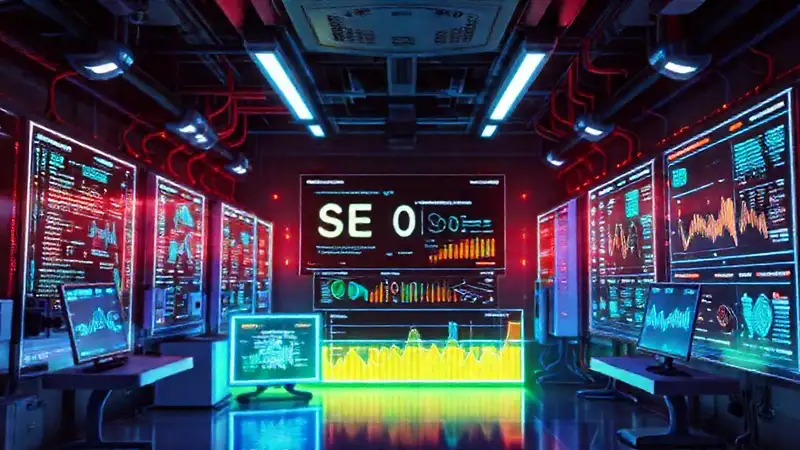 A futuristic lab optimizes digital content