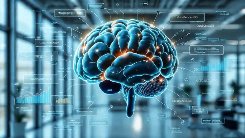 The brain analyzes digital data clearly