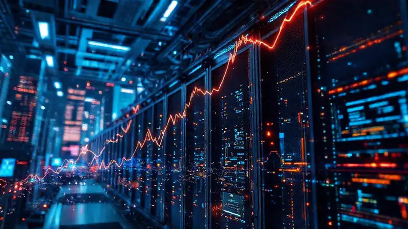 Digital data fuels a vibrant cityscape