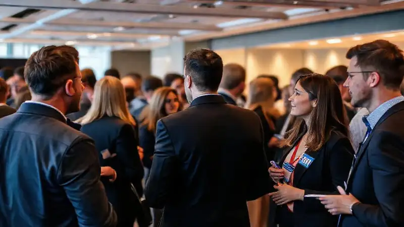 Networking fostered connections in a vibrant space