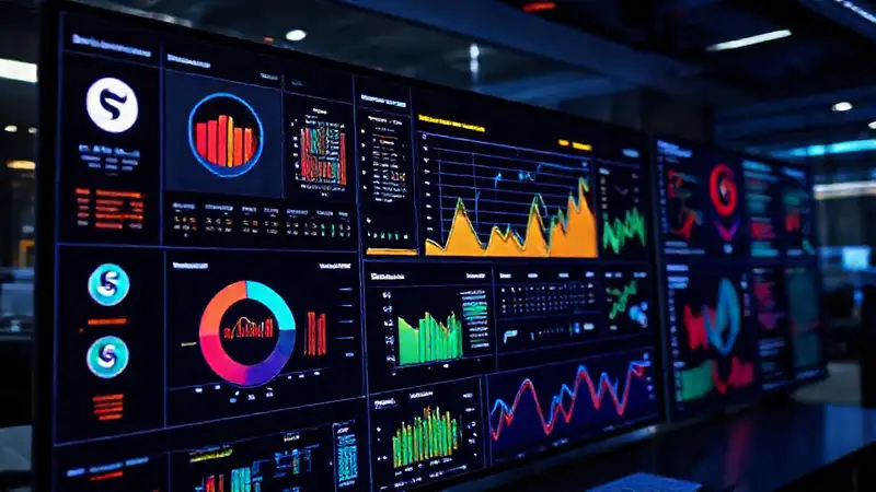 A modern dashboard displays vital data