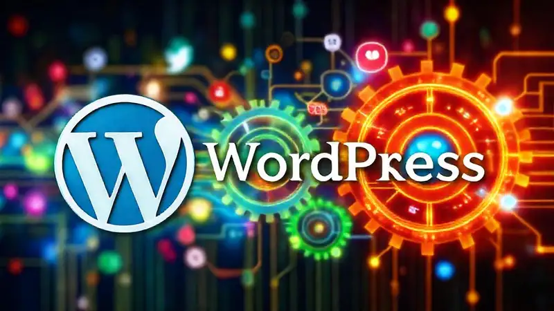 A modern network connects digital elements