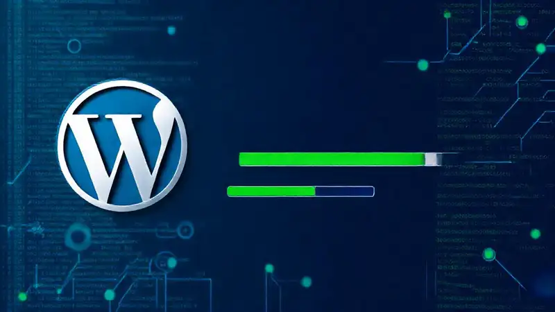 Optimized WordPress website loads quickly and brightly