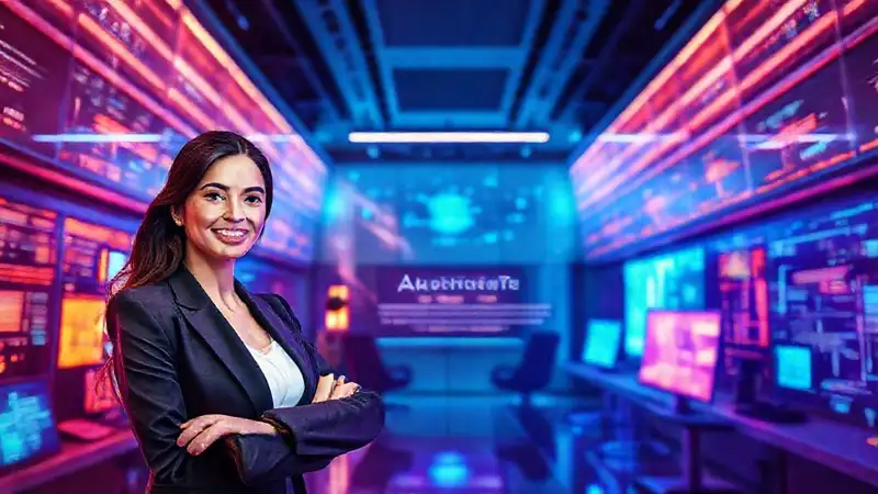 A modern office embodies digital innovation